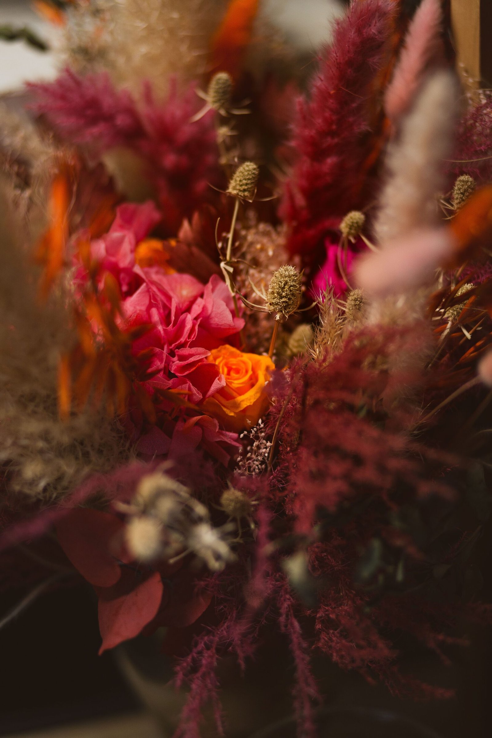 Bouquet de fleurs gros plan -mariage Lens-Art Création